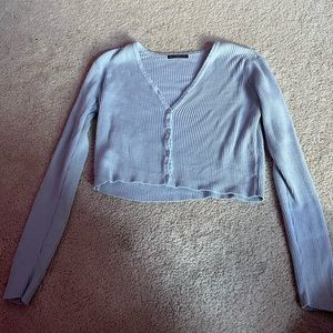 brandy melville blue cardigan